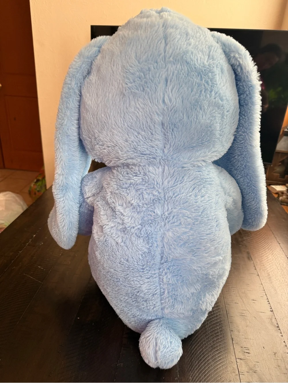 NWOT Plush Blue Bunny Stuffed Animal XL - Soft Lovey Plush Toy w/ Long Ears